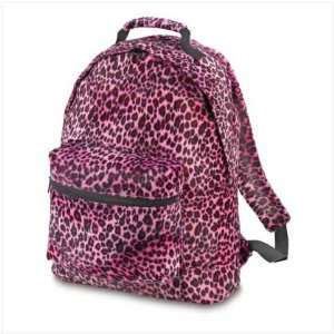  Pink Leopard Print Backpack: Home & Kitchen