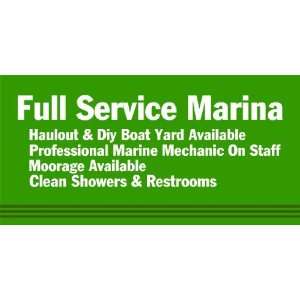  3x6 Vinyl Banner   Marina Full Service: Everything Else