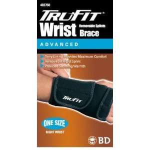 Tru Fit Aerated Splint Wrist Brace Right, Black, One Size Fits All , 2 