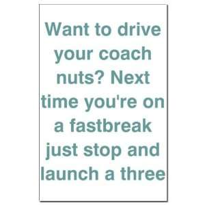  Fast Break 3 Pointer Sports Mini Poster Print by CafePress 