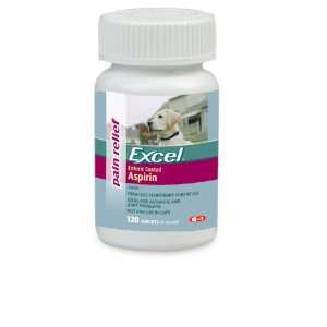  8 in 1 Excel Aspirin for Dogs, 81mg, 120 Count Bottle Pet 