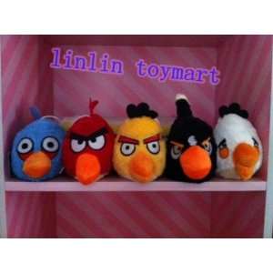  Set of 5 Iphone Game Angry Birds Plush Toy Cute: Toys 