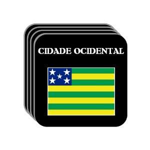  Goias   CIDADE OCIDENTAL Set of 4 Mini Mousepad Coasters 