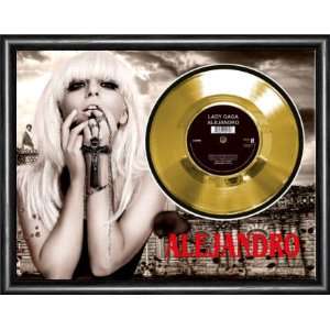  LADY GAGA Alejandro Framed Gold Record A3 Musical 