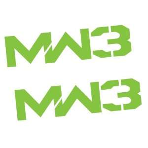 MW3 Lime Green 3 inch Game Stickers Modern Warfare 3 Call of Duty 