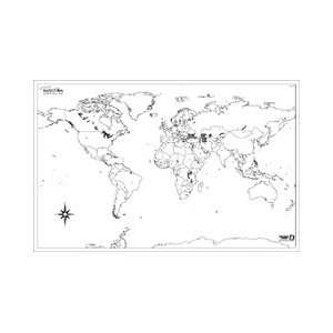    Educational Insights ReMARKable Laminated World Map: Toys & Games