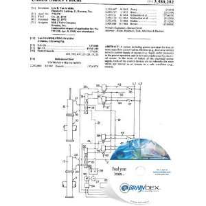  NEW Patent CD for VALVE OPERATING SYSTEM 