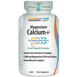  Rainbow Light, Magnesium Calcium Plus, 90 Count: Health 