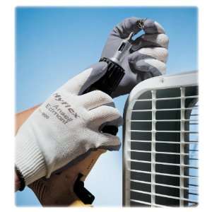  R3 Safety 118008 Gloves, Foam Coating, Medium, Gray/White 
