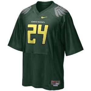   Oregon Ducks Boys #24 Green Football Jersey By Nike