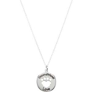  Heart U Back Unconditional Love Paw Necklace: Jewelry