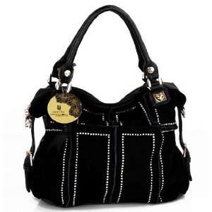  DIOU SZ011011 Crystal Rhinestone Accent Hobo Handbag Pet 