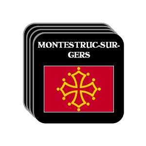 Midi Pyrenees   MONTESTRUC SUR GERS Set of 4 Mini Mousepad Coasters