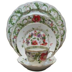 Versace by Rosenthal Flower Fantasy 5 Piece Place Setting  