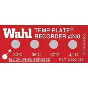 Wahl 240 033C Mylar Standard Four Position Temp Plate, 32 35 37 41 