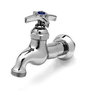  T&S B 0718 Single Sink Faucet with 1/2 NPT Male Inlet, 4 