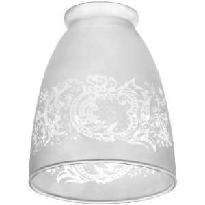 Decorative Pattern Glass Shade with 2 1/4 Fitter.