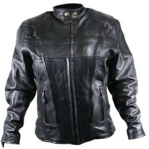  Ladies Vented Premium Leather Scooter Jacket   Size : XL 