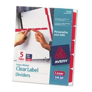  Avery Index Maker Divider w/Color Tabs AVE11412 Office 