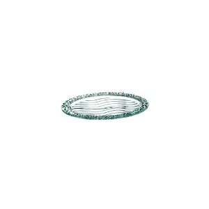   Chef Pebbles Collection 16 Oval Glass Tray   100507: Home & Kitchen