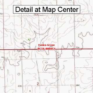  USGS Topographic Quadrangle Map   Funks Grove, Illinois 