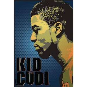  Kid Cudi Artistic Portrait in Blue Music Poster Print 