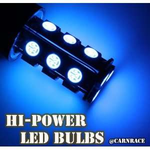   5008 Brake/signal Light Ba15s 180º LED Bulbs(18 smd) Blue: Automotive