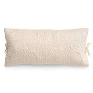   Quilt Decorative Pillow, Ivory, 11 Inch by 22 Inch