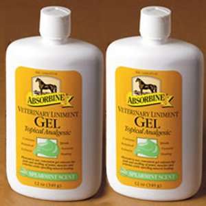 Absorbine Veterinary Liniment Gel (TWO 12 oz squeeze 