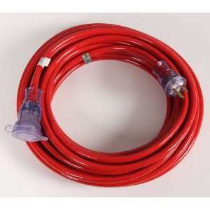25 12 Gauge Extension Cord with Lighted Connector and Water Resistant 