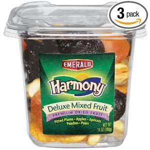 Emerald Harmony Dried Deluxe Mixed Fruit, Plums, Apples, Apricots 