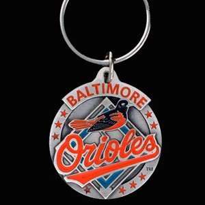   BALTIMORE ORIOLES OFFICIAL LOGO SCULPTED KEY CHAINS 