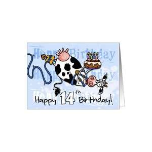  Bungee Cow Birthday   14 years old Card Toys & Games