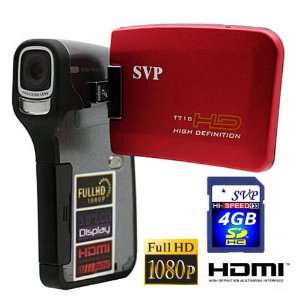  SVP T700 FULL HD 1080p 3.0 LCD RED DIGITAL VIDEO CAMCORDER 