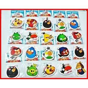  Angry Birds Erasers, a Set of 4 Pieces: Toys & Games