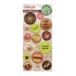   : My Wild Life 3 D Chipboard Accents   Live Out Loud: Home & Kitchen