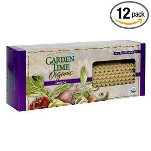 Garden Time Organic Semolina Lasagne, 16 Ounce Units (Pack of 12)