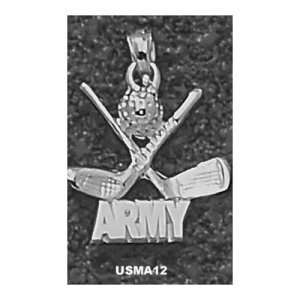  US Military Academy Army Clubs Pendant (Silver): Sports 