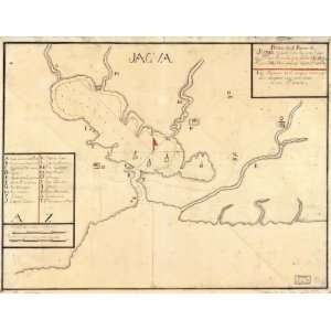  1700s map of Cuba, Cienfuegos Bay