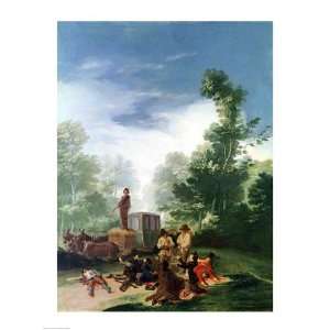  Attack on a Coach, 1787 Finest LAMINATED Print Francisco 