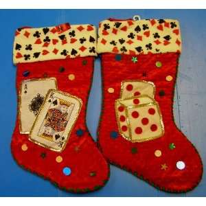  Sterling Casino gambling Sale Christmas Stocking 18.5 