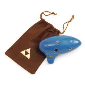   of Zelda Ocarina of Time Replica with Genuine Leather Triforce Bag