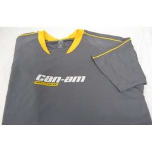  CAN AM SPYDER Short Sleeve Tee T Shirt CHARCOAL GREY Large 