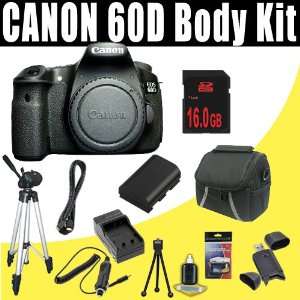  Canon EOS 60D 18 MP CMOS Digital SLR Camera Body + 16GB 