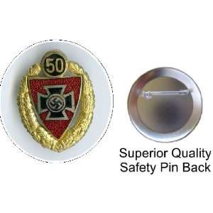  German 50 Year Service Pin Replica on 1.5 High Quality 