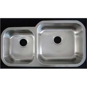  PSI 006 Stainless Steel Double Bowl Undermount Kitchen 