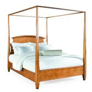   Pointe Poster Bed with Optional Canopy in Maple Finish: Home & Kitchen