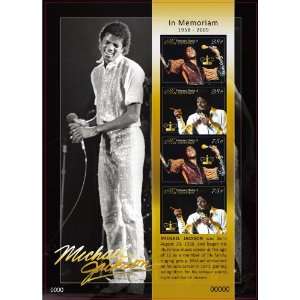  Michael Jackson in Memoriam 1958 2009 Souvenir Sheet 