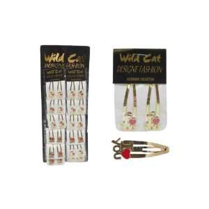  Gold Tone Hair Snapclip Case Pack 60   681563: Beauty