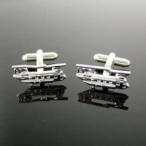  Twin Engine Army Helicopter Cufflinks 